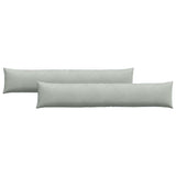 Cuscini da Divano 2 pcs Grigio chiaro 200 x 40 cm