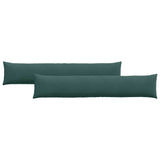 Cuscini da Divano 2 pcs Verde scuro 200 x 40 cm