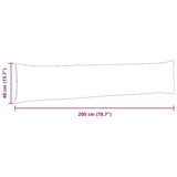 Cuscini da Divano 2 pcs Verde scuro 200 x 40 cm