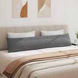 Cuscini da Divano 2 pcs Grigio scuro 200 x 40 cm Tessuto