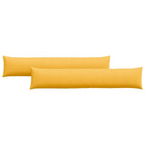 Cuscini da Divano 2 pcs Giallo Chiaro 200 x 40 cm