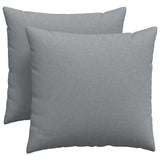 Cuscini da Divano 2 pcs Grigio chiaro 45 x 45 cm Tessuto