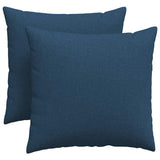 Cuscini da Divano 2 pcs Blu 45 x 45 cm Tessuto