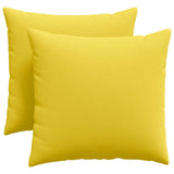 Cuscini da Divano 2 pcs Giallo Chiaro 45 x 45 cm Tessuto