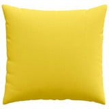 Cuscini da Divano 2 pcs Giallo Chiaro 45 x 45 cm Tessuto