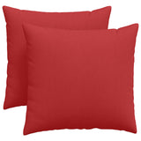 Cuscini da Divano 2 pcs Rosso 45 x 45 cm Tessuto