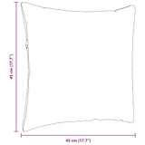 Cuscini da Divano 2 pcs Rosso 45 x 45 cm Tessuto