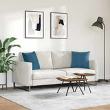 Cuscini da Divano 2 pcs Blu 45 x 45 cm Tessuto in Cords