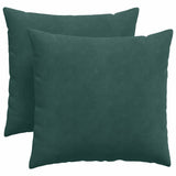 Cuscini da Divano 2 pcs Verde Scuro 45 x 45 cm Tessuto in Cords