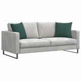 Cuscini da Divano 2 pcs Verde Scuro 45 x 45 cm Tessuto in Cords