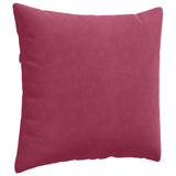 Cuscini da Divano 2 pcs Rosso Vino 45 x 45 cm Tessuto in Cords
