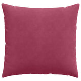 Cuscini da Divano 2 pcs Rosso Vino 45 x 45 cm Tessuto in Cords