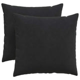 Cuscini da Divano 2 pcs Nero 45 x 45 cm Tessuto in Cords