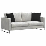 Cuscini da Divano 2 pcs Nero 45 x 45 cm Tessuto in Cords