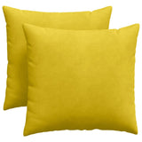 Cuscini da Divano 2 pcs Giallo 45 x 45 cm Tessuto in Cords