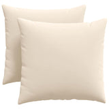 Cuscini da Divano 2 pcs Beige 45 x 45 cm Tessuto