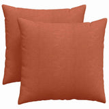 Cuscini da Divano 2 pcs Rosso Arancio 45 x 45 cm
