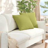 Cuscini da Divano 2 pcs Verde chiaro 50 x 50 cm Tessuto