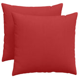 Cuscini da Divano 2 pcs Rosso 50 x 50 cm Tessuto