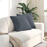 Cuscini da Divano 2 pcs Grigio scuro 50 x 50 cm