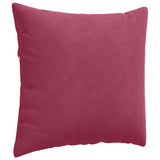 Cuscini da Divano 2 pcs Rosso Vino 50 x 50 cm Tessuto in Cords