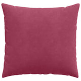 Cuscini da Divano 2 pcs Rosso Vino 50 x 50 cm Tessuto in Cords