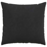 Cuscini da Divano 2 pcs Nero 50 x 50 cm Tessuto in Cords