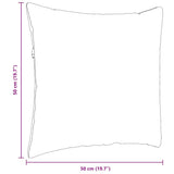 Cuscini da Divano 2 pcs Crema 50 x 50 cm Tessuto in Cords