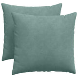 Cuscini da Divano 2 pcs Verde Mare 50 x 50 cm Tessuto in Cords