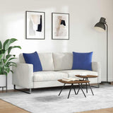 Cuscini da Divano 2 pcs Blu Polizia 50 x 50 cm Tessuto in Cords
