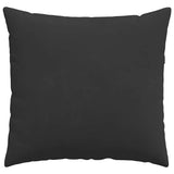 Cuscini da Divano 2 pcs Nero 50 x 50 cm Tessuto