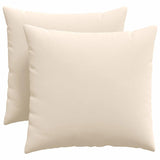 Cuscini da Divano 2 pcs Beige 50 x 50 cm Tessuto