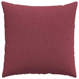Cuscini da Divano 2 pcs Rosso Vino 60 x 60 cm Tessuto