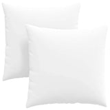 Cuscini da Divano 2 pcs Bianco 60 x 60 cm Tessuto