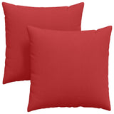 Cuscini da Divano 2 pcs Rosso 60 x 60 cm Tessuto