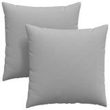 Cuscini da Divano 2 pcs Grigio 60 x 60 cm Tessuto