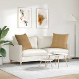 Cuscini da Divano 2 pcs Marrone 60 x 60 cm Tessuto in Cords