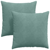 Cuscini da Divano 2 pcs Verde Mare 60 x 60 cm Tessuto in Cords