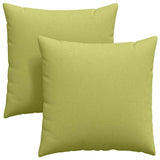 Cuscini da Divano 2 pcs Verde chiaro 80 x 80 cm Tessuto