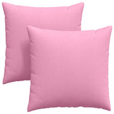 Cuscini da Divano 2 pcs Rosa 80 x 80 cm Tessuto