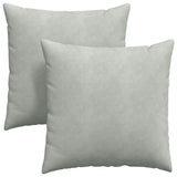 Cuscini da Divano 2 pcs Grigio chiaro 80 x 80 cm