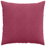 Cuscini da Divano 2 pcs Rosso Vino 80 x 80 cm Tessuto in Cords