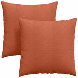 Cuscini da Divano 2 pcs Rosso Arancio 80 x 80 cm