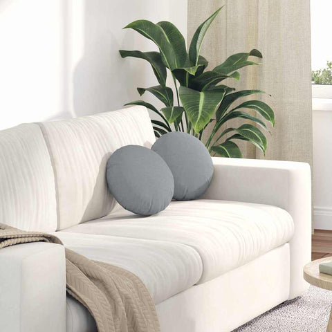 Cuscini per Seduta 2 pcs Grigio chiaro 30 x 13 cm Tessuto