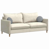 Cuscini per Seduta 2 pcs Grigio chiaro 30 x 13 cm Tessuto