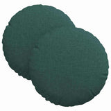 Cuscini per Seduta 2 pcs Verde Scuro 30 x 13 cm Tessuto