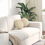 Cuscini per Seduta 2 pcs Crema 30 x 13 cm Tessuto