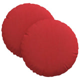 Cuscini per Seduta 2 pcs Rosso 30 x 13 cm Tessuto