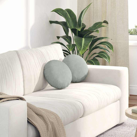 Cuscini per Seduta 2 pcs Grigio chiaro  40 x 13 cm Velluto