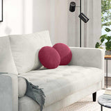 Cuscini per Seduta 2 pcs Rosso Vino  40 x 13 cm Velluto